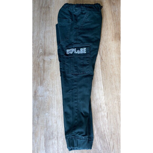 Edenrobe Cargo Pants Boy's 6Y Green  Jogger Pull On Drawstring See Pics - Picture 6 of 9